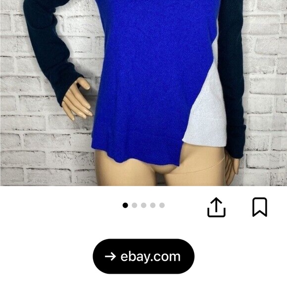 Vertical Design geometric print sweater, Size small, vegan version. - Picture 7 of 7